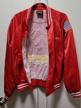 Red Marines Bomber Jacket size M